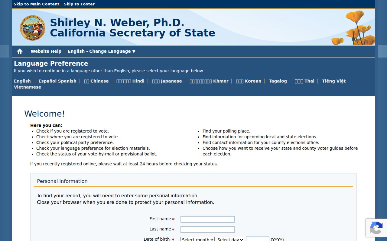 Bell residents directory My Voter Status lookup