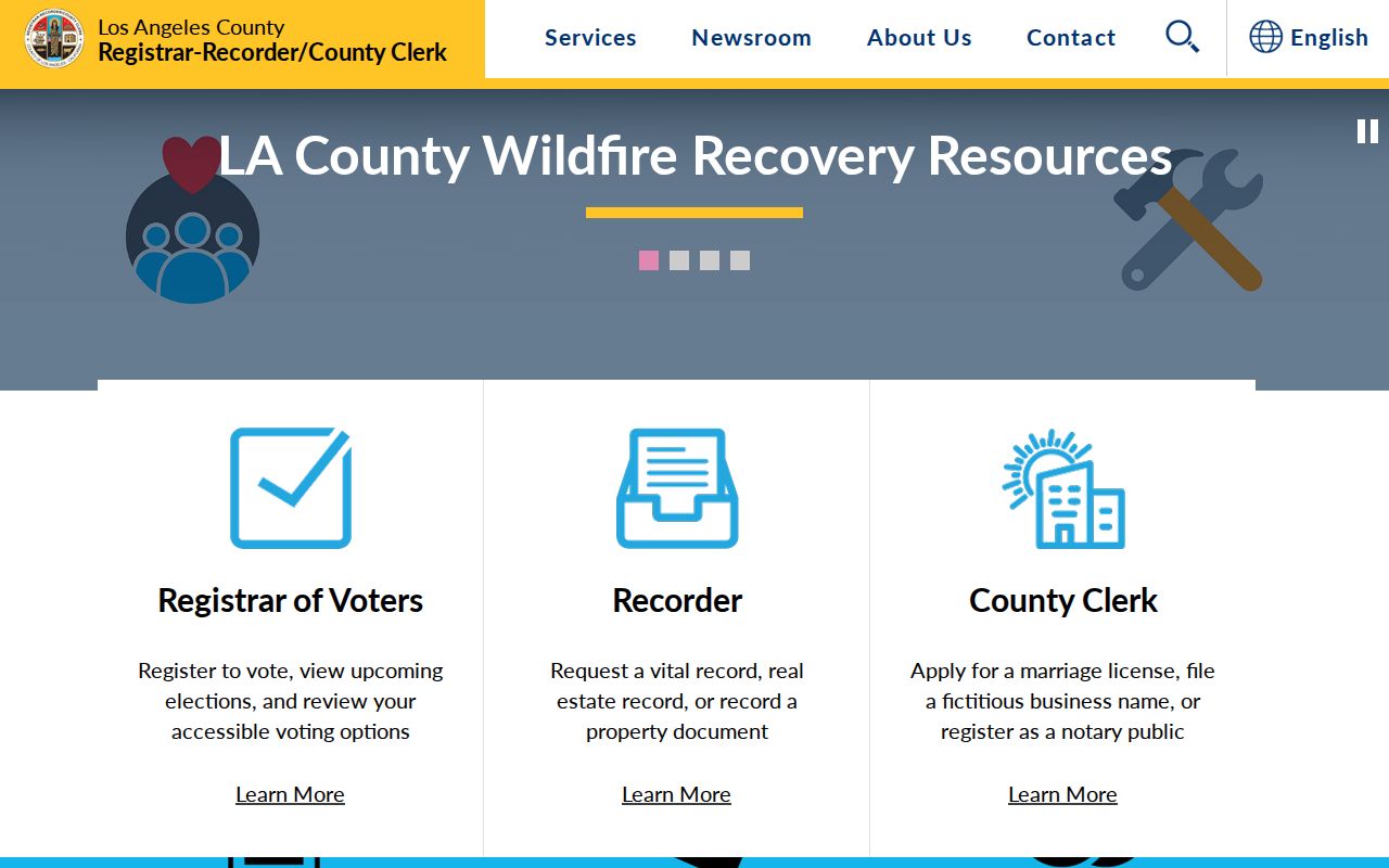 Bell previous residents research at the Los Angeles County records office